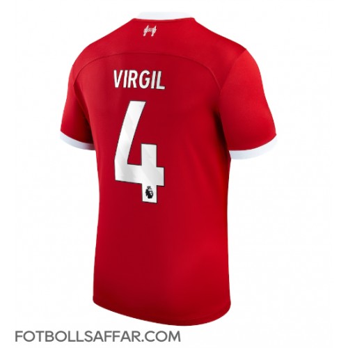 Liverpool Virgil van Dijk #4 Hemmatröja 2023-24 Kortärmad